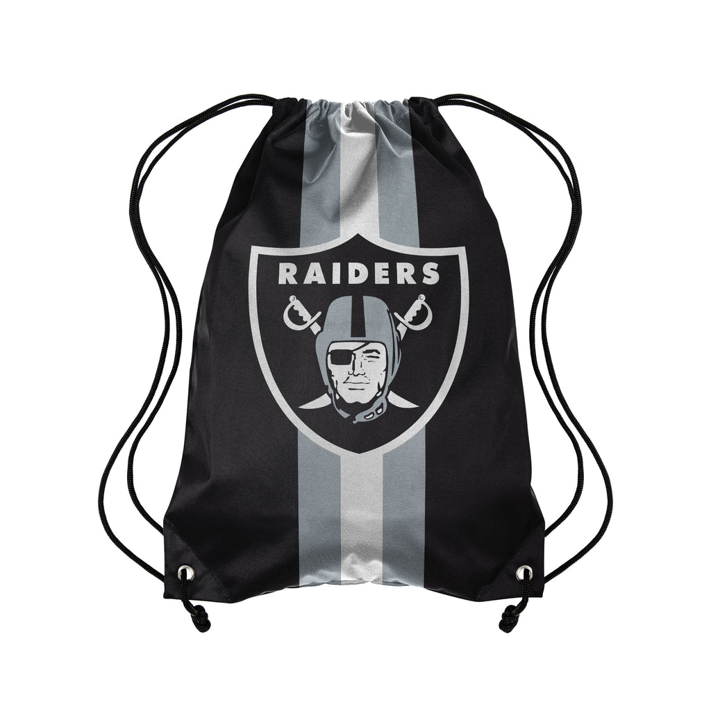 Las Vegas Raiders Team Stripe Drawstring Backpack