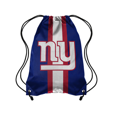 New York Giants Team Stripe Drawstring Backpack