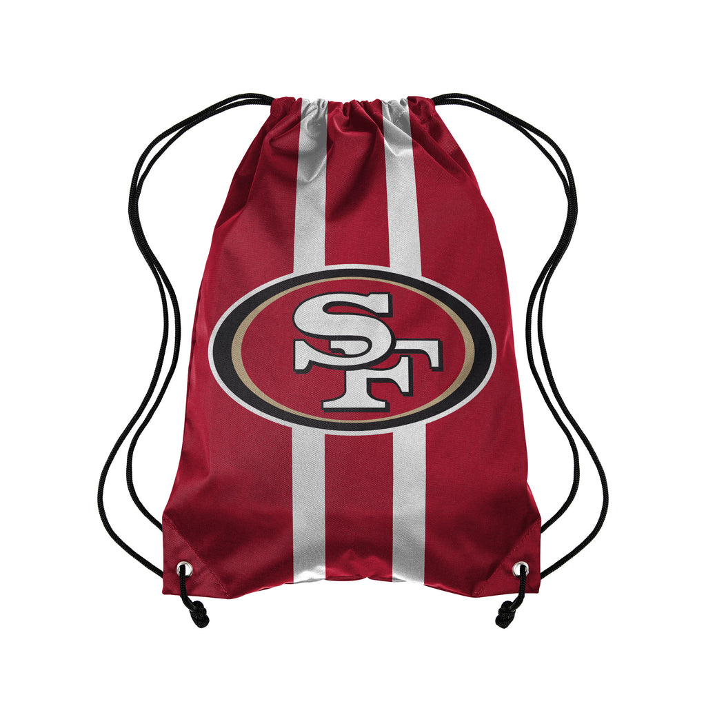 San Francisco 49ers Team Stripe Drawstring Backpack