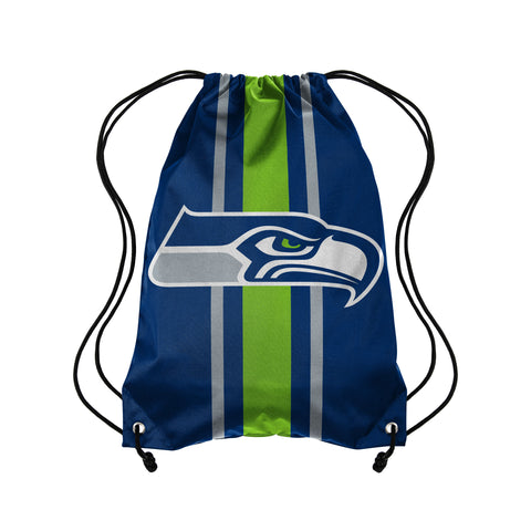 Seattle Seahawks Team Stripe Drawstring Backpack