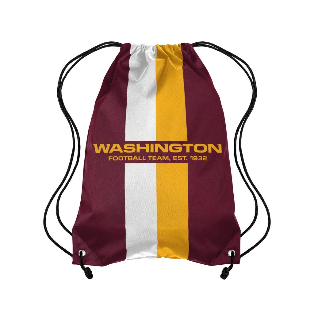 Washington Football Team Team Stripe Drawstring Backpack