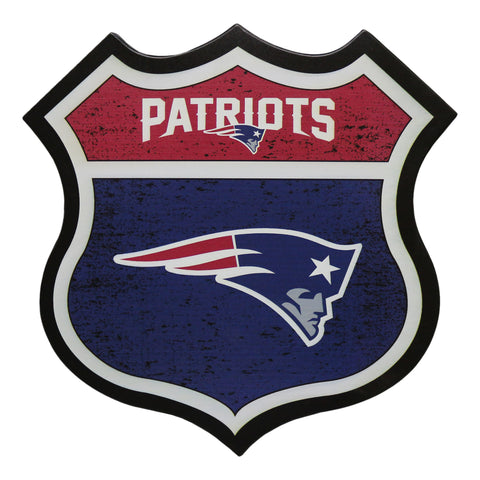 New England Patriots 13" Vintage Metal Wall Sign