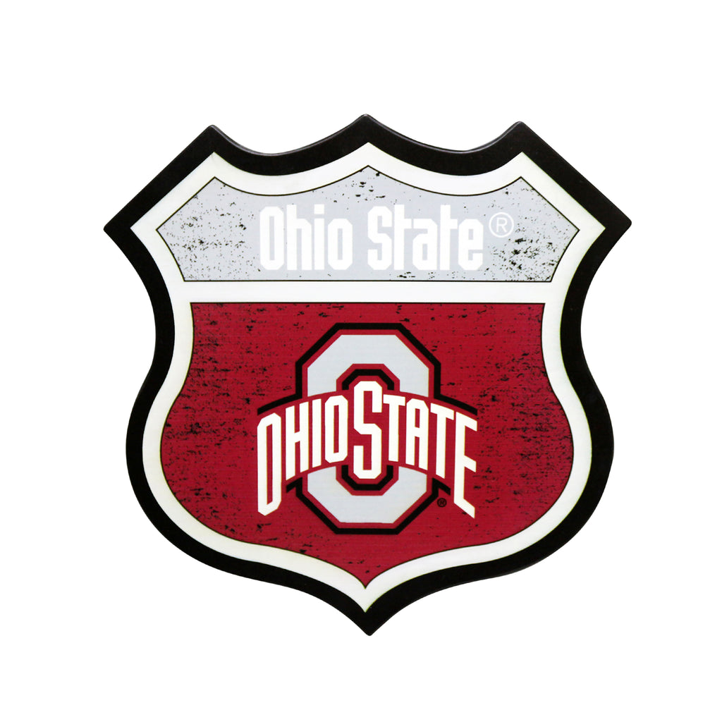 Ohio State Buckeyes 13" Vintage Metal Wall Sign
