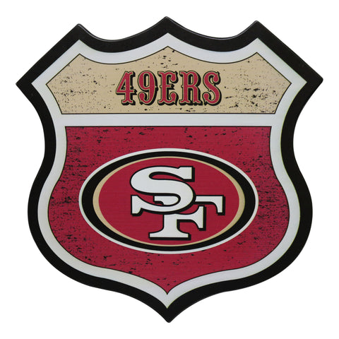 San Francisco 49ers 13" Vintage Metal Wall Sign