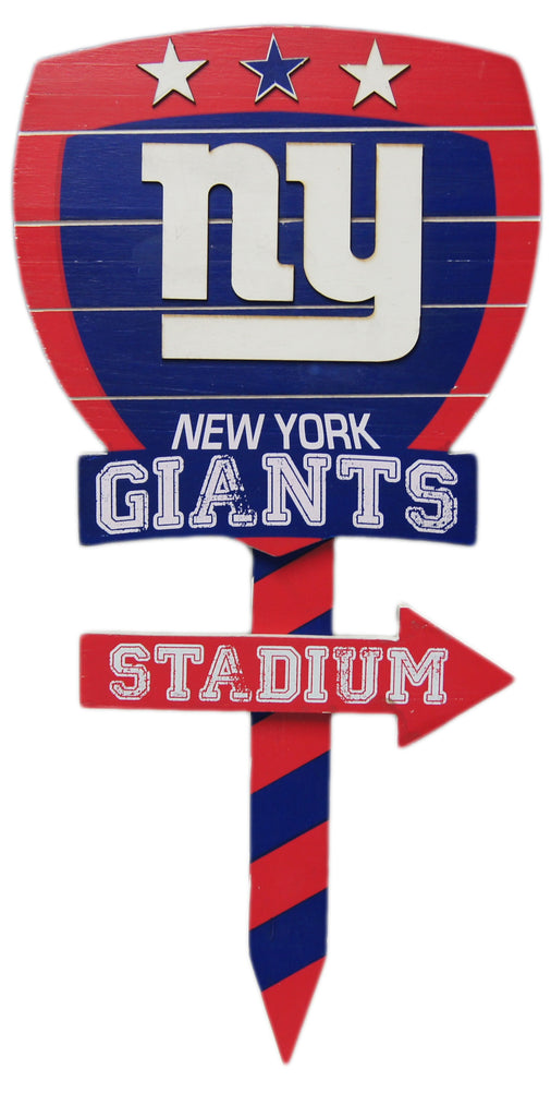 New York Giants Wood Garden Sign