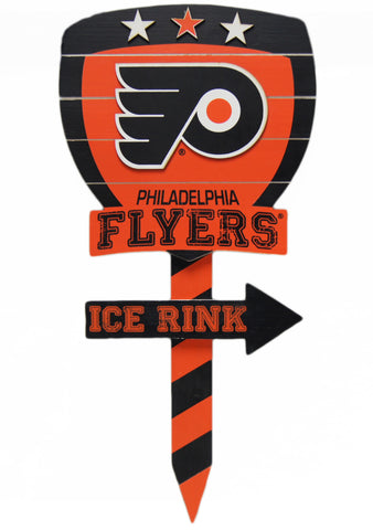 Philadelphia Flyers Wood Garden Sign