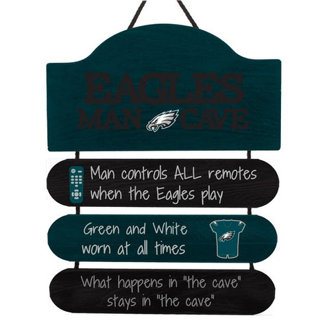 Philadelphia Eagles Wooden Man Cave Sign