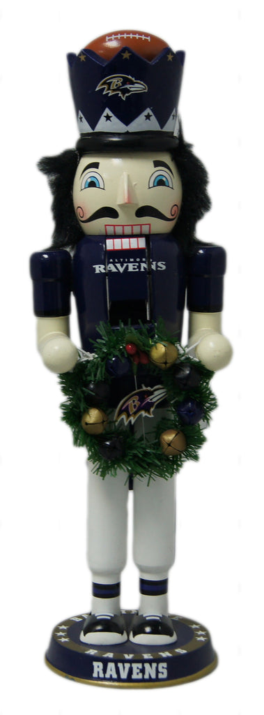 Baltimore Ravens Wreath Nutcracker