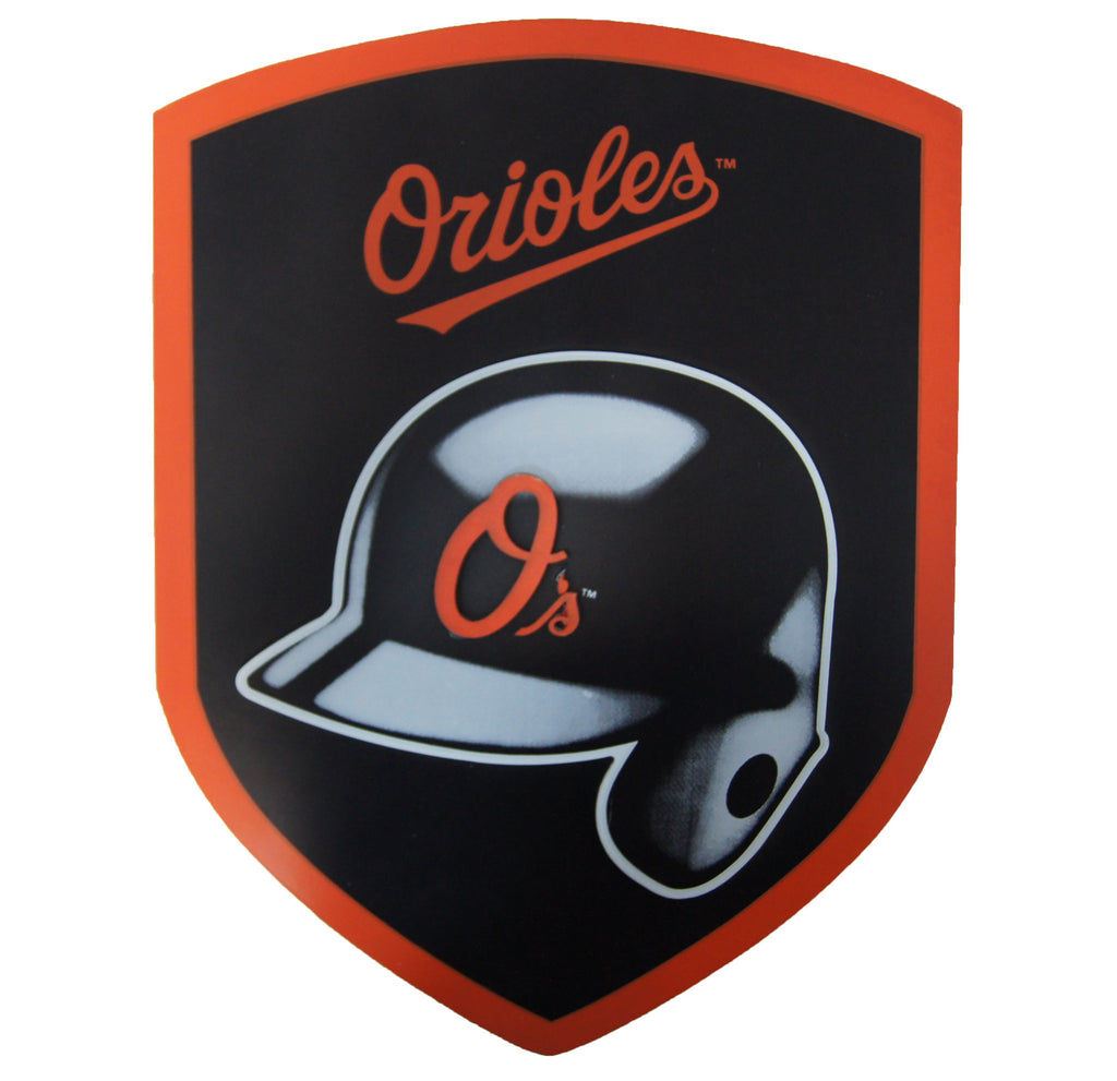 Baltimore Orioles Wood Shield Sign