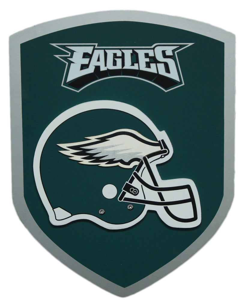Philadelphia Eagles Wood Shield Sign