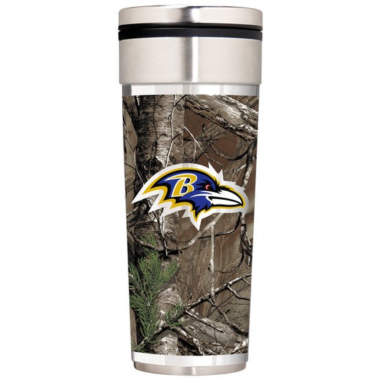 Baltimore Ravens 22oz Big Slim RealTree Tumbler