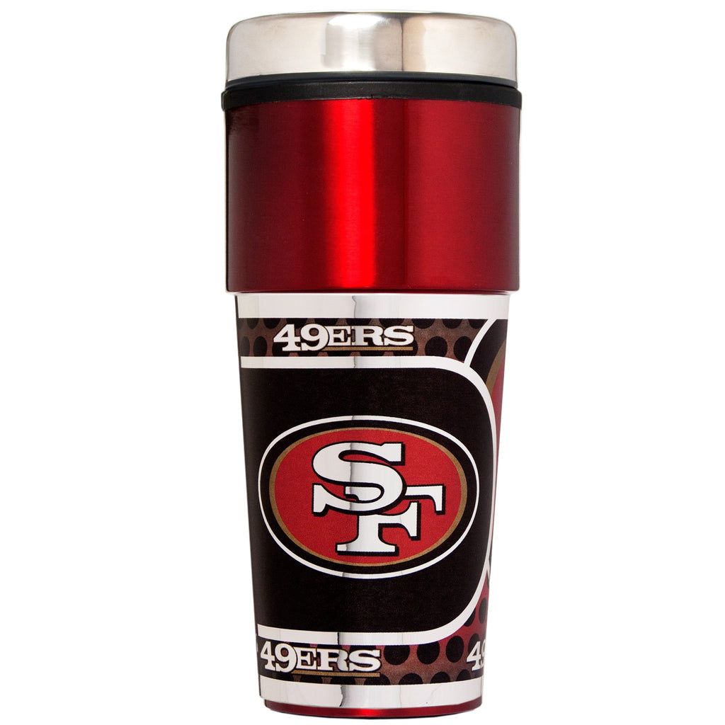 San Francisco 49ers Red Color Metallic Tumbler