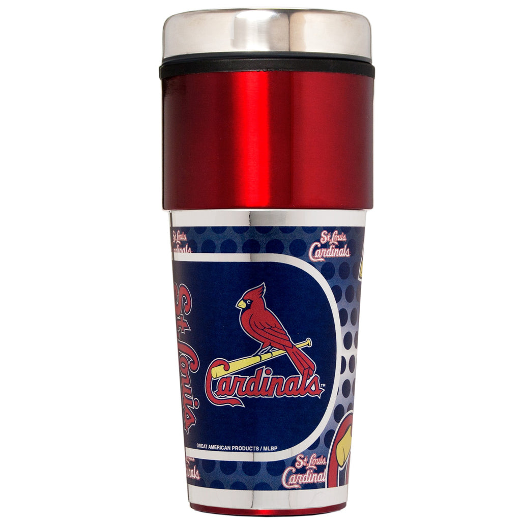 St Louis Cardinals Red Color Metallic Tumbler