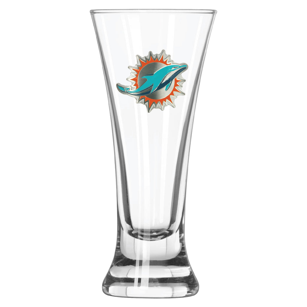 Miami Dolphins Logo Glass Pilsner