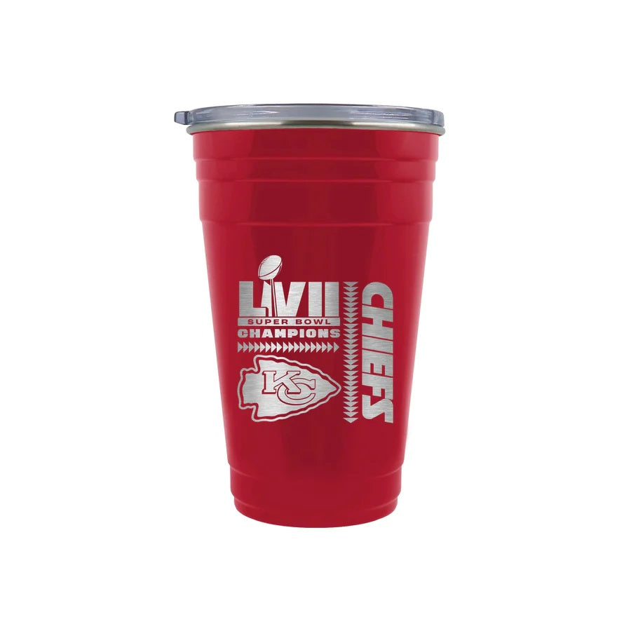 Kansas City Chiefs Super Bowl LVII Champions 22oz Tailgater Tumbler