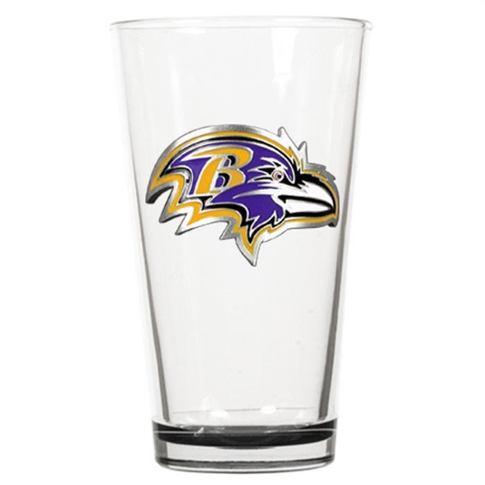 Baltimore Ravens Spray Pewter Pint Glass