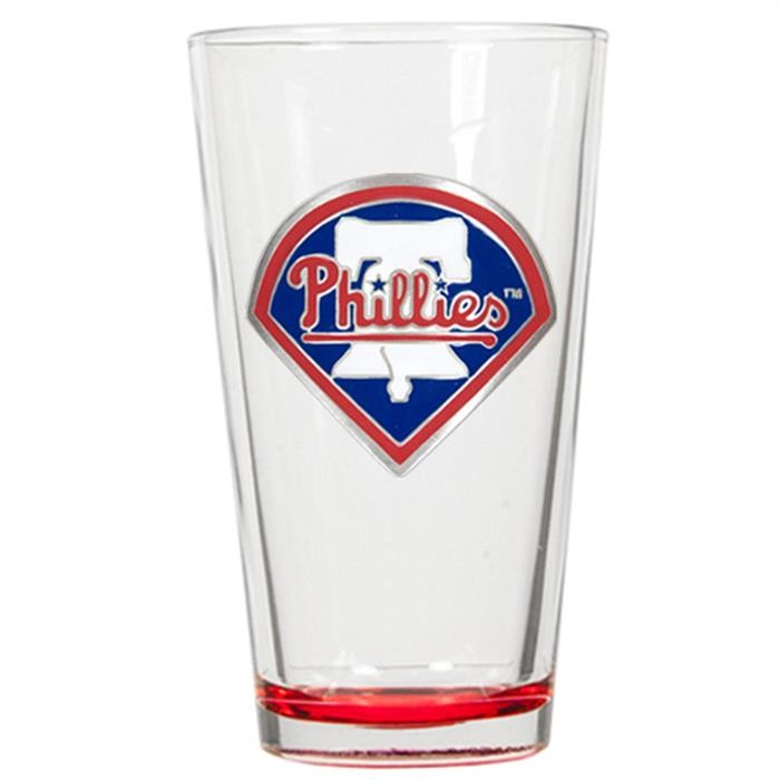 Philadelphia Phillies Spray Pewter Pint Glass