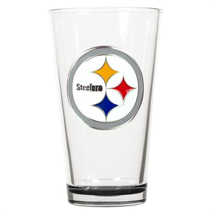 Pittsburgh Steelers Spray Pewter Pint Glass