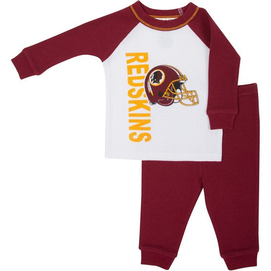 Washington Redskins 2pc Thermal Pajamas 6M