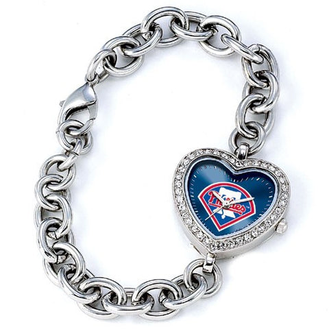 Philadelphia Phillies Heart Chain Ladies Watch