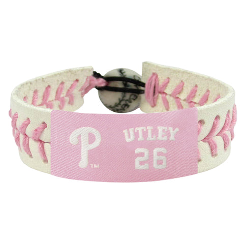 Philadelphia Phillies Chase Utley Pink Gamewear Bracelet