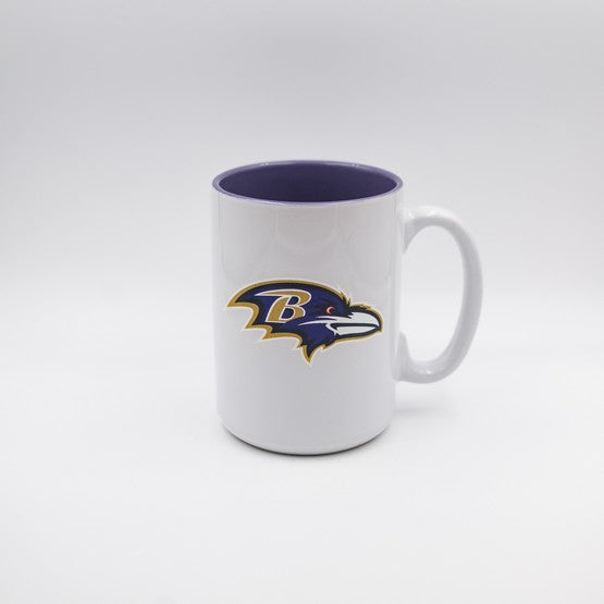 Baltimore Ravens 15 Oz Two Tone HD Mug
