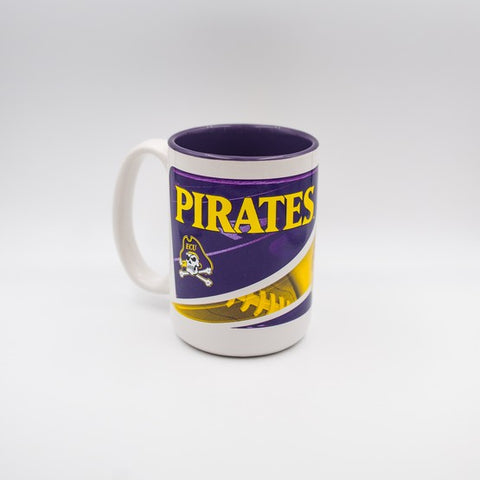East Carolina Pirates 15 Oz Two Tone HD Mug