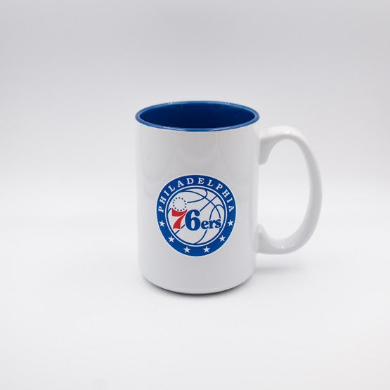 Philadelphia 76ers 15 Oz Two Tone HD Mug