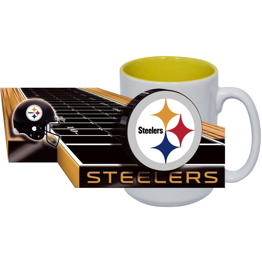 Pittsburgh Steelers 15 Oz Two Tone HD Mug
