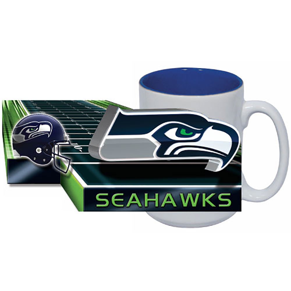 Seattle Seahawks 15 Oz Two Tone HD Mug