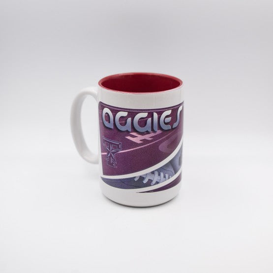 Texas A&M Aggies 15 Oz Two Tone HD Mug