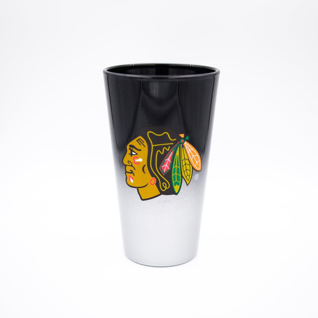Chicago Blackhawks Color Chrome Pint Glass