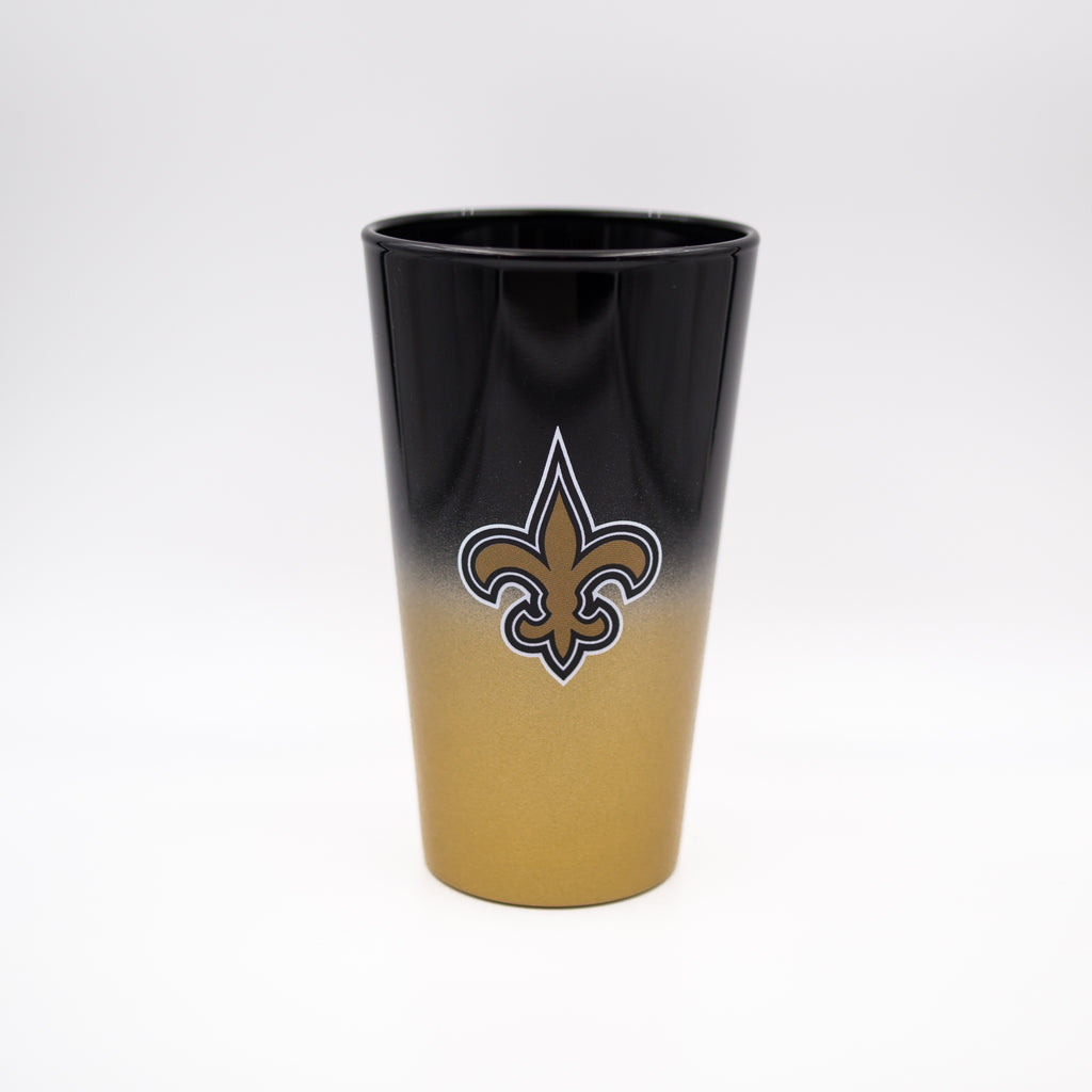 New Orleans Saints Color Chrome Pint Glass