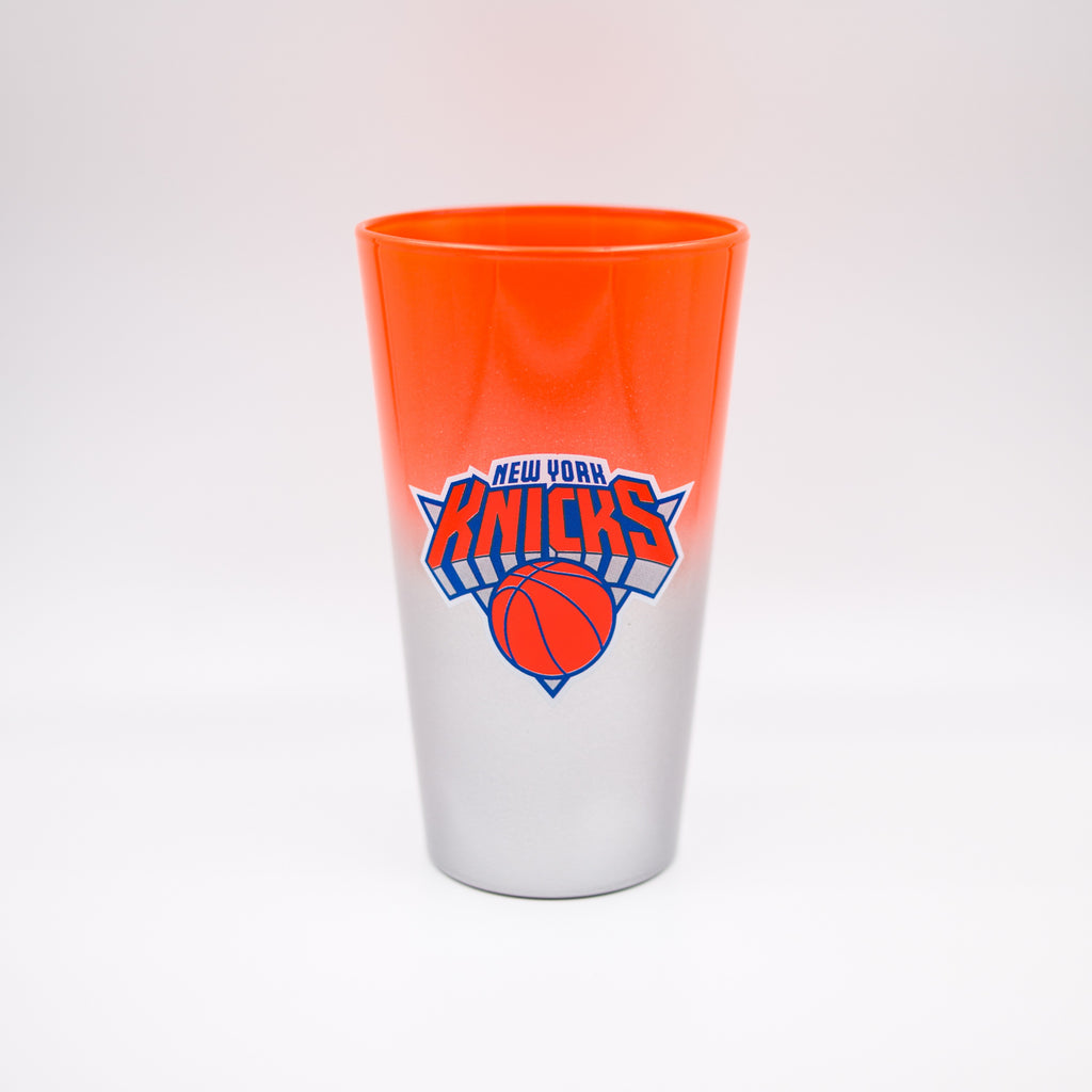 New York Knicks Color Chrome Pint Glass