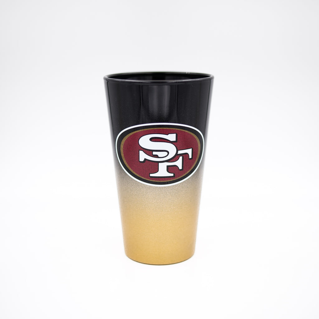 San Francisco 49ers Color Chrome Pint Glass