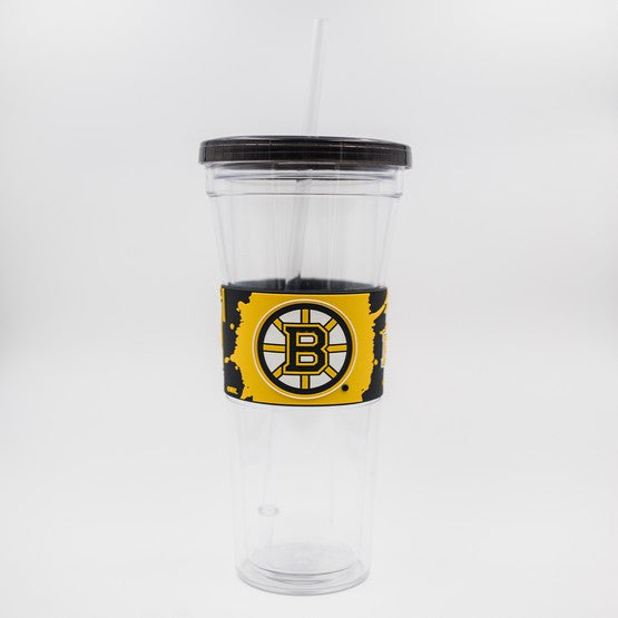 Boston Bruins 24oz PVC Wrap Sip N Go