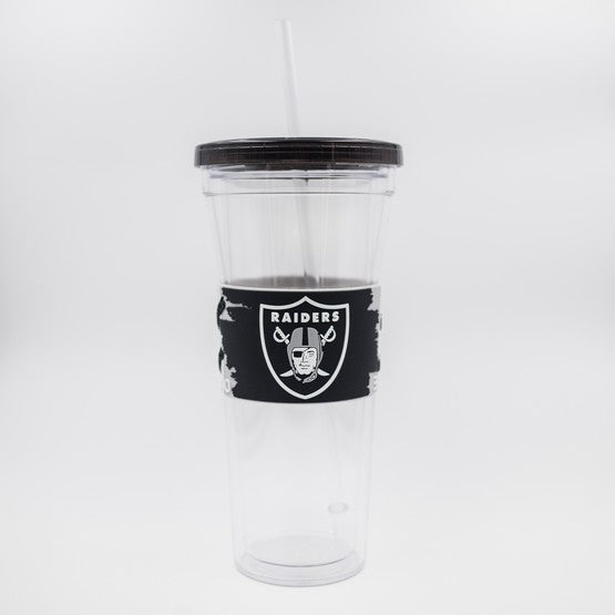 Oakland Raiders 24oz PVC Wrap Sip N Go