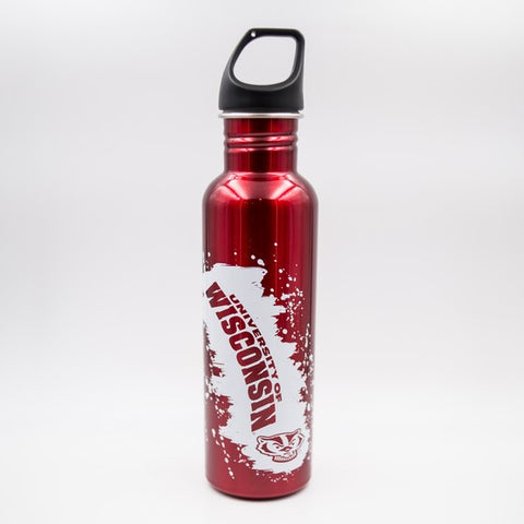 Wisconsin Badgers 26oz SS Color Water Bot