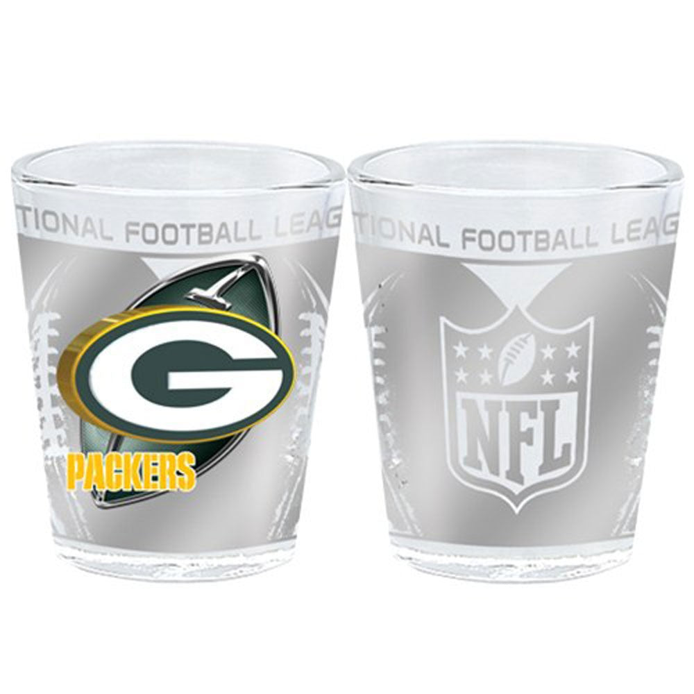 Green Bay Packers 2 oz Hi Def Shot Glass