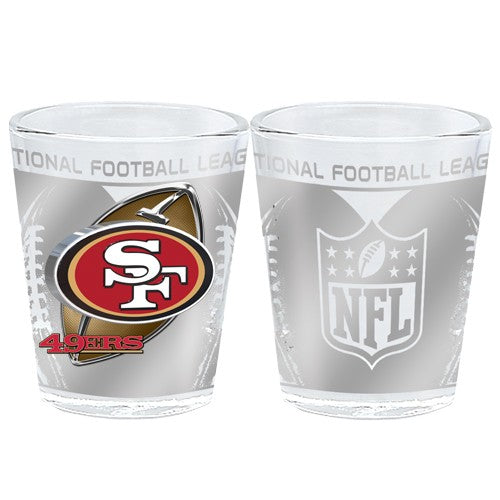 San Francisco 49ers 2 oz Hi Def Shot Glass