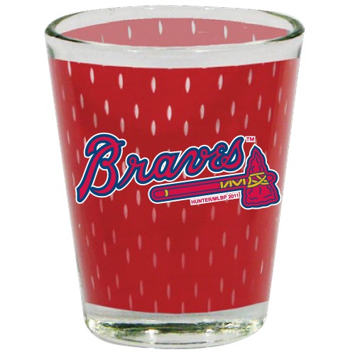Atlanta Braves 2 Oz Jersey Shot Glass