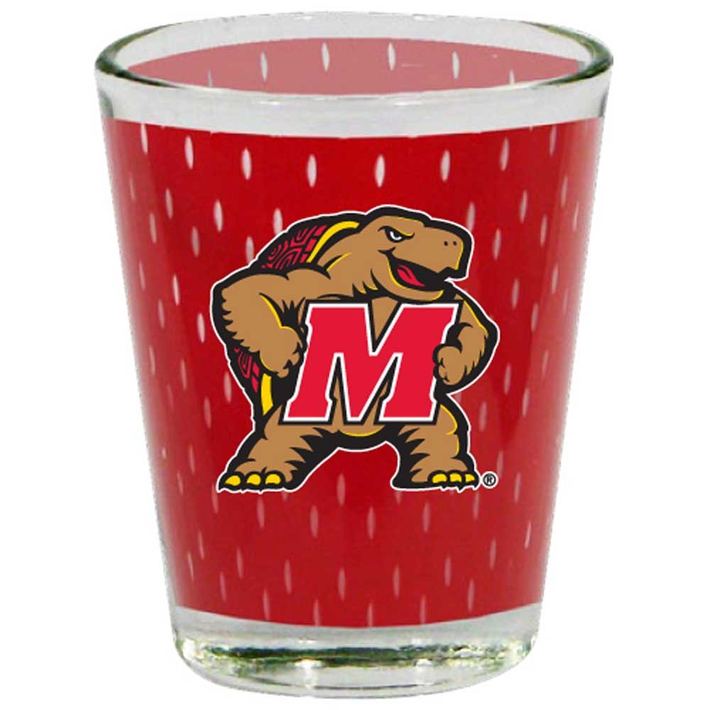 Maryland Terrapins 2 Oz Jersey Shot Glass