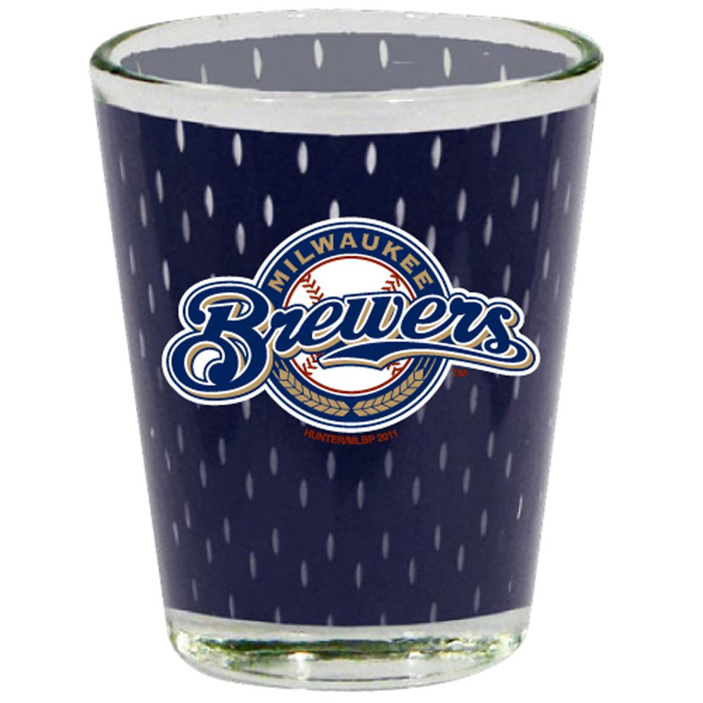 Milwaukee Brewers 2 Oz Jersey Shot Glass