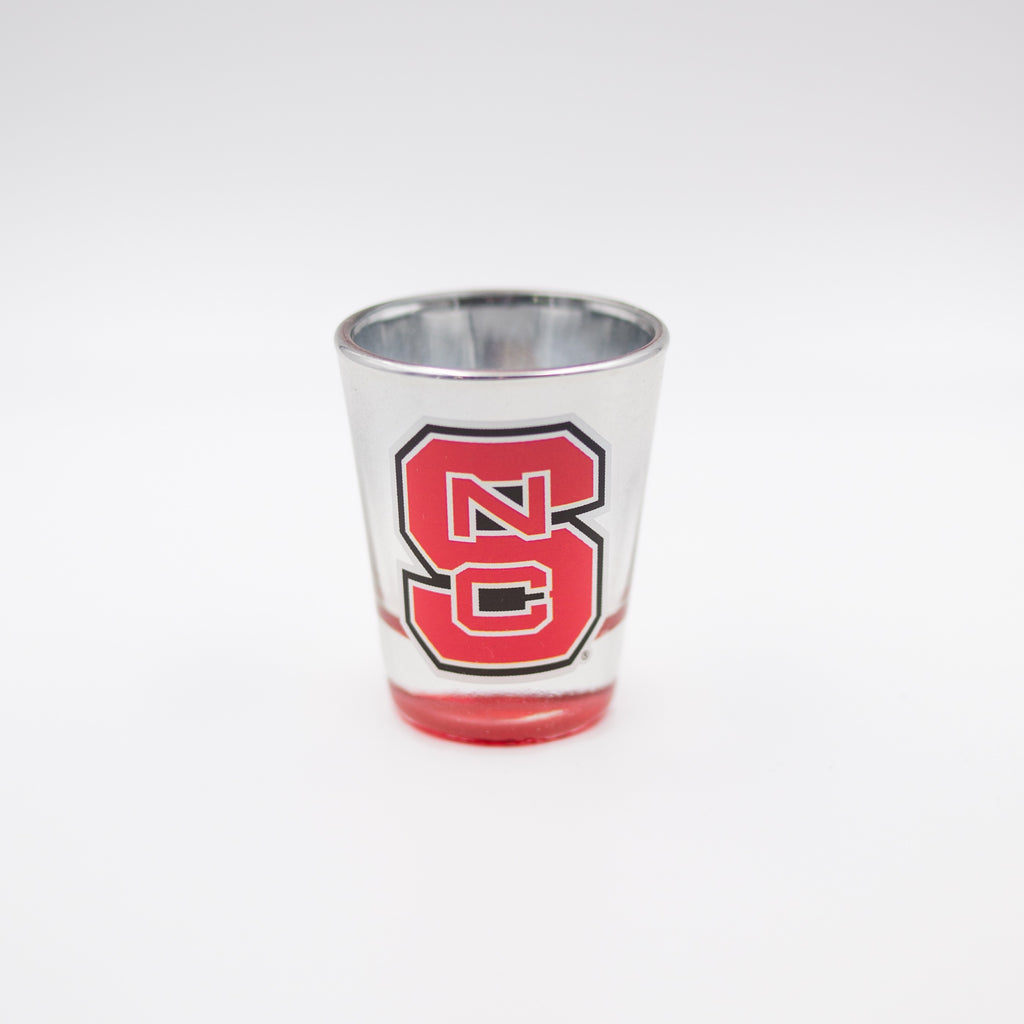 NC State Wolfpack 2oz Mirrored Chrome Shot