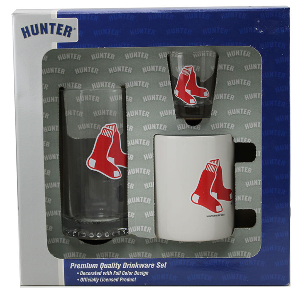 Boston Red Sox 3pc Drinkware Set