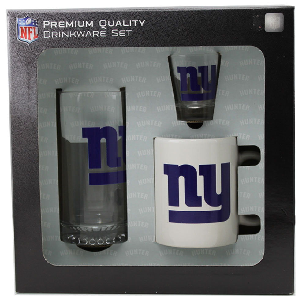 New York Giants 3pc Drinkware Set
