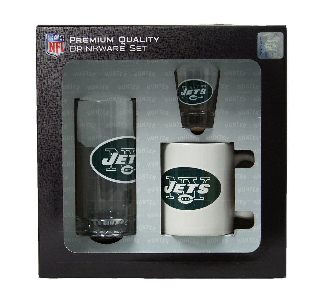 New York Jets 3pc Drinkware Set