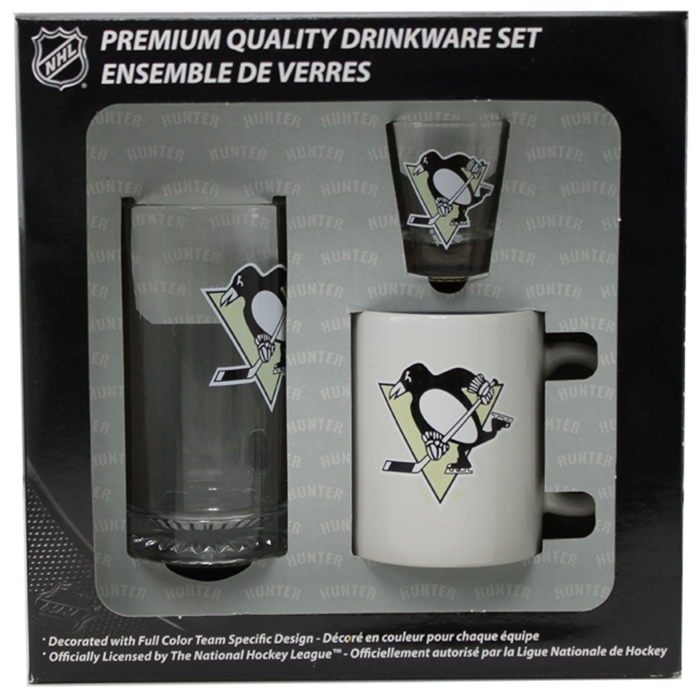 Pittsburgh Penguins 3pc Drinkware Set
