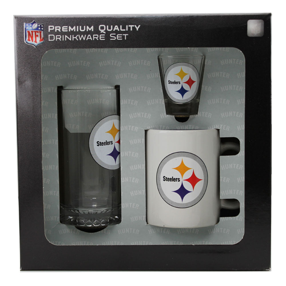 Pittsburgh Steelers 3pc Drinkware Set