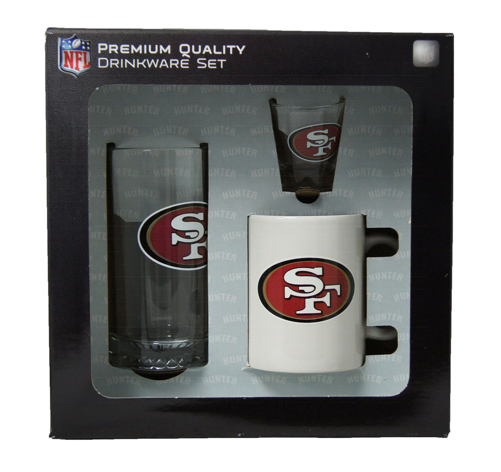 San Francisco 49ers 3pc Drinkware Set